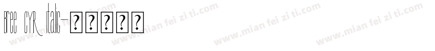 Bree CYR Italic字体转换